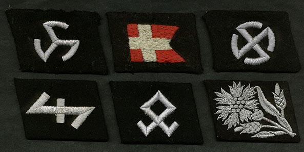 Waffen-SS Foreign Volunteer Collar Tabs