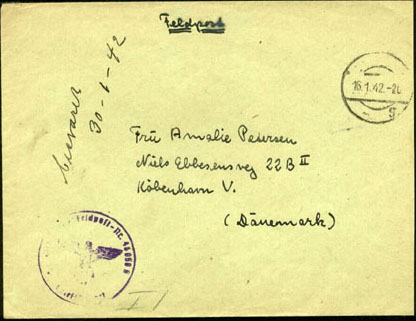 Freikorps Danmark Feldpost
