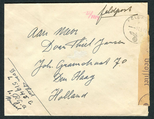 Dutch NSKK Feldpost
