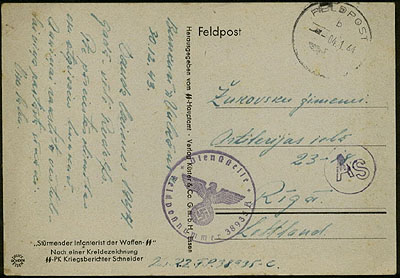 Latvian Legion Feldpost