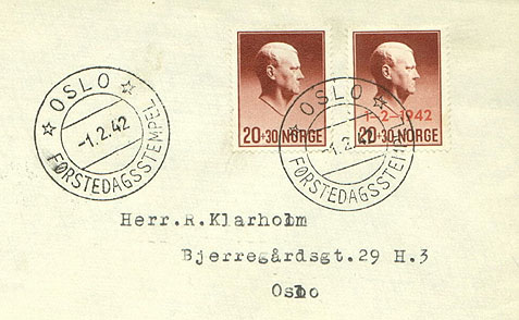 Norwegian Quisling Stamp