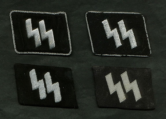 SS rune collar tabs